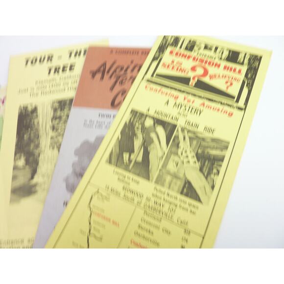 Vintage Mystery Hill Thru Tree California Pamphlet 1960 Ephemera Souvenir Travel - Picture 2 of 5